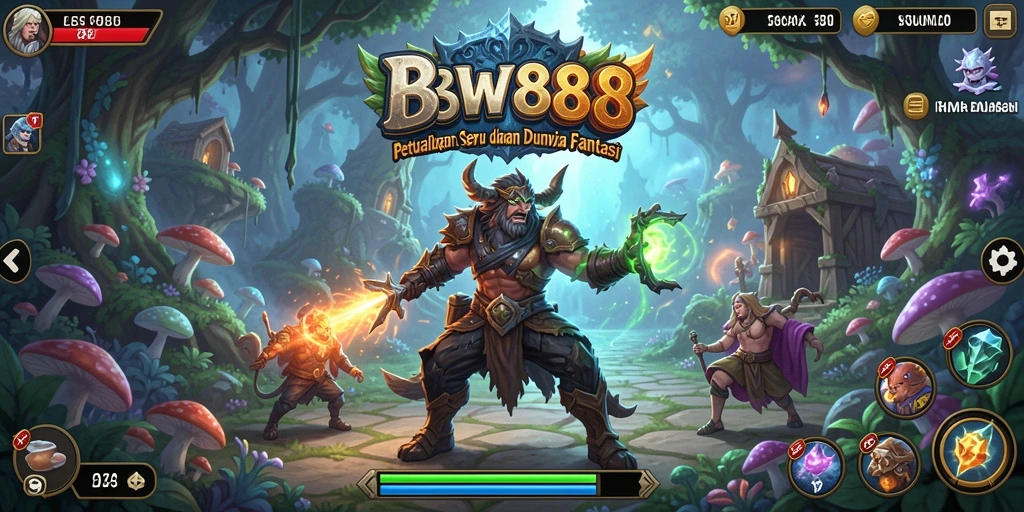 Tampilan gameplay seru petualangan di BW888 dengan karakter yang atraktif.