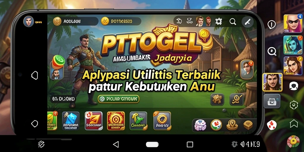 Screenshot PTTOGEL menampilkan fitur utilitas yang mengesankan.