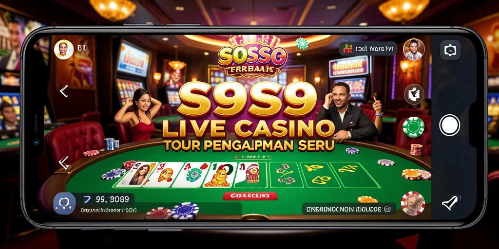 Screenshot gameplay Live Casino S9S9 dengan dealer profesional.