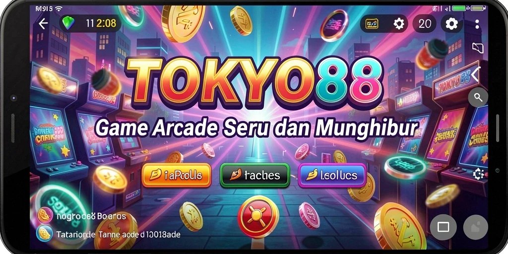 Screenshot menunjukkan aksi seru gameplay TOKYO88 di level yang menantang.