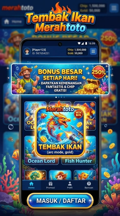 Tampilan halaman utama Merahtoto yang menarik dan informatif.